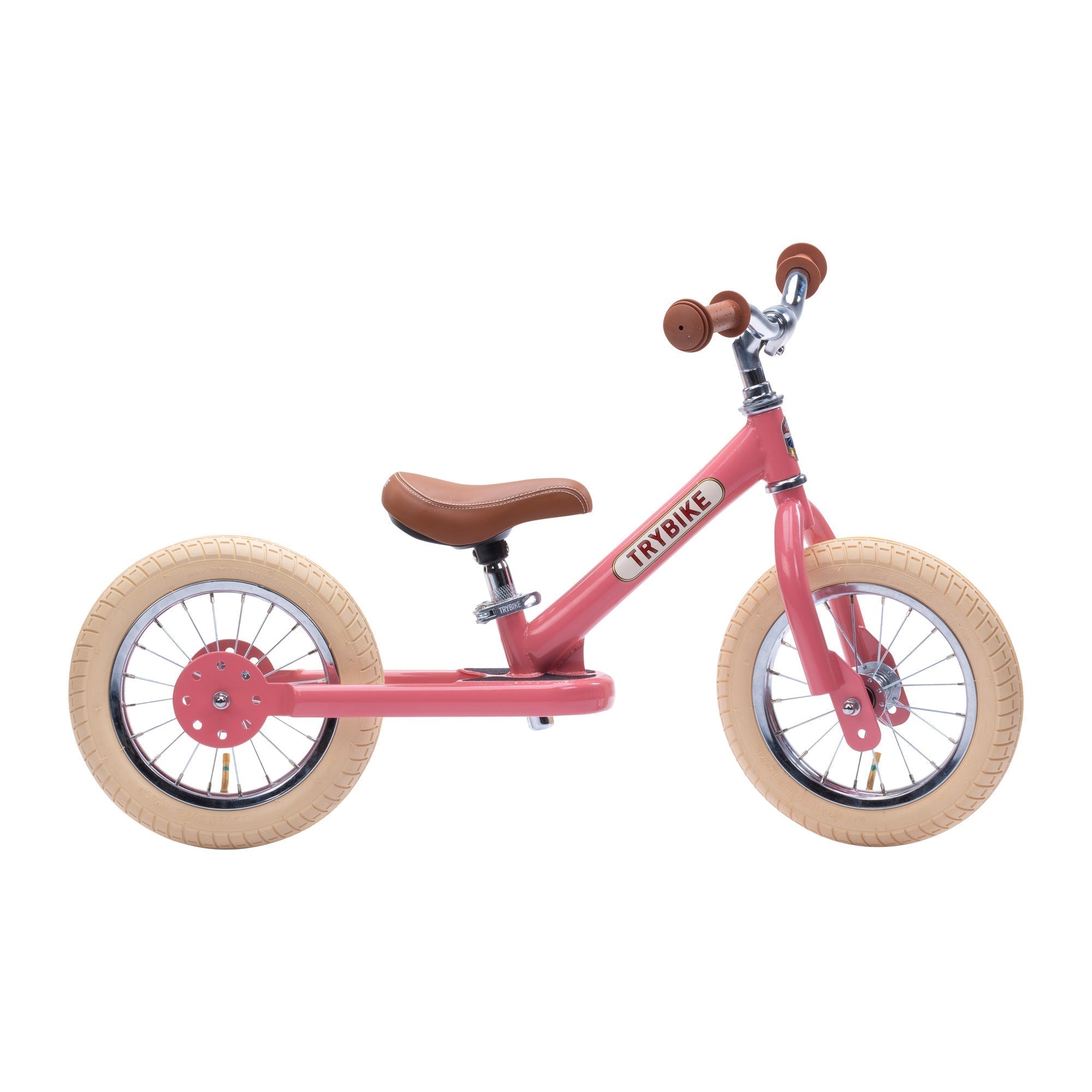 Trybike | Bicicleta Vintage din Otel Fara Pedale | Roz